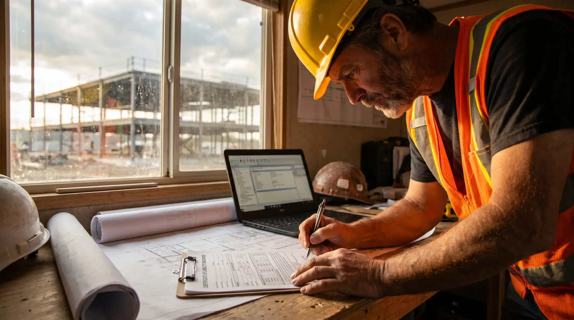 A vendor reviewing certificate-of-insurance requirements against their policy