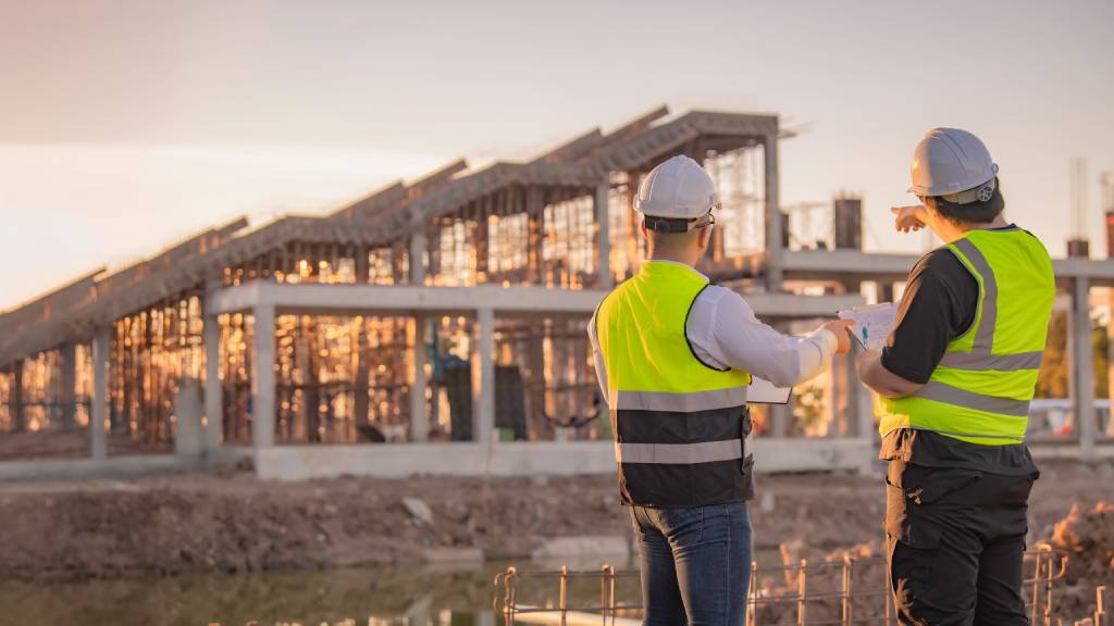 Construction workers on job site — general liability coverage